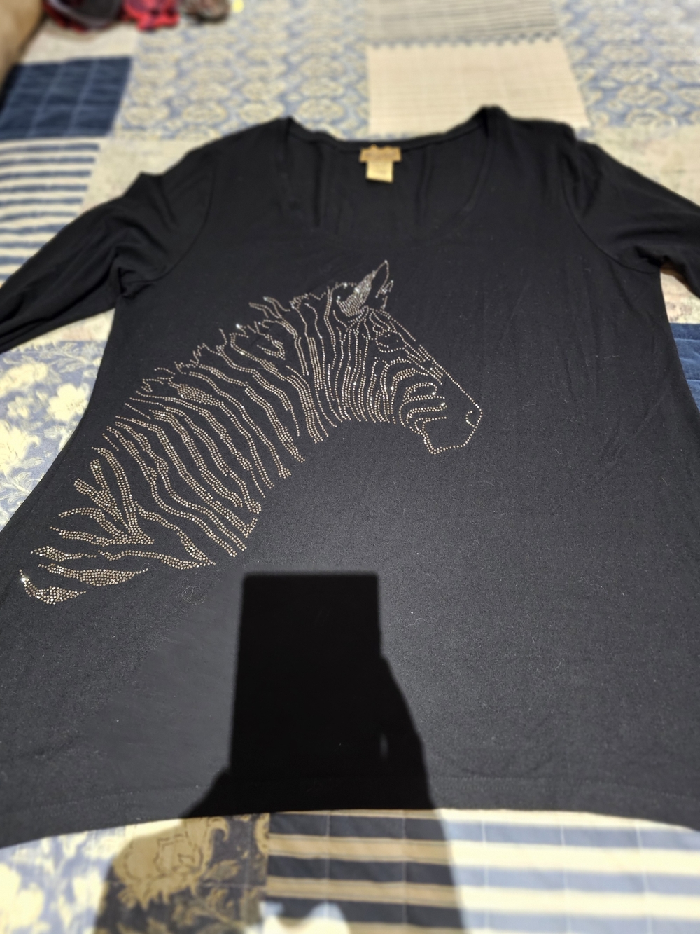 Zebra With Bling Top